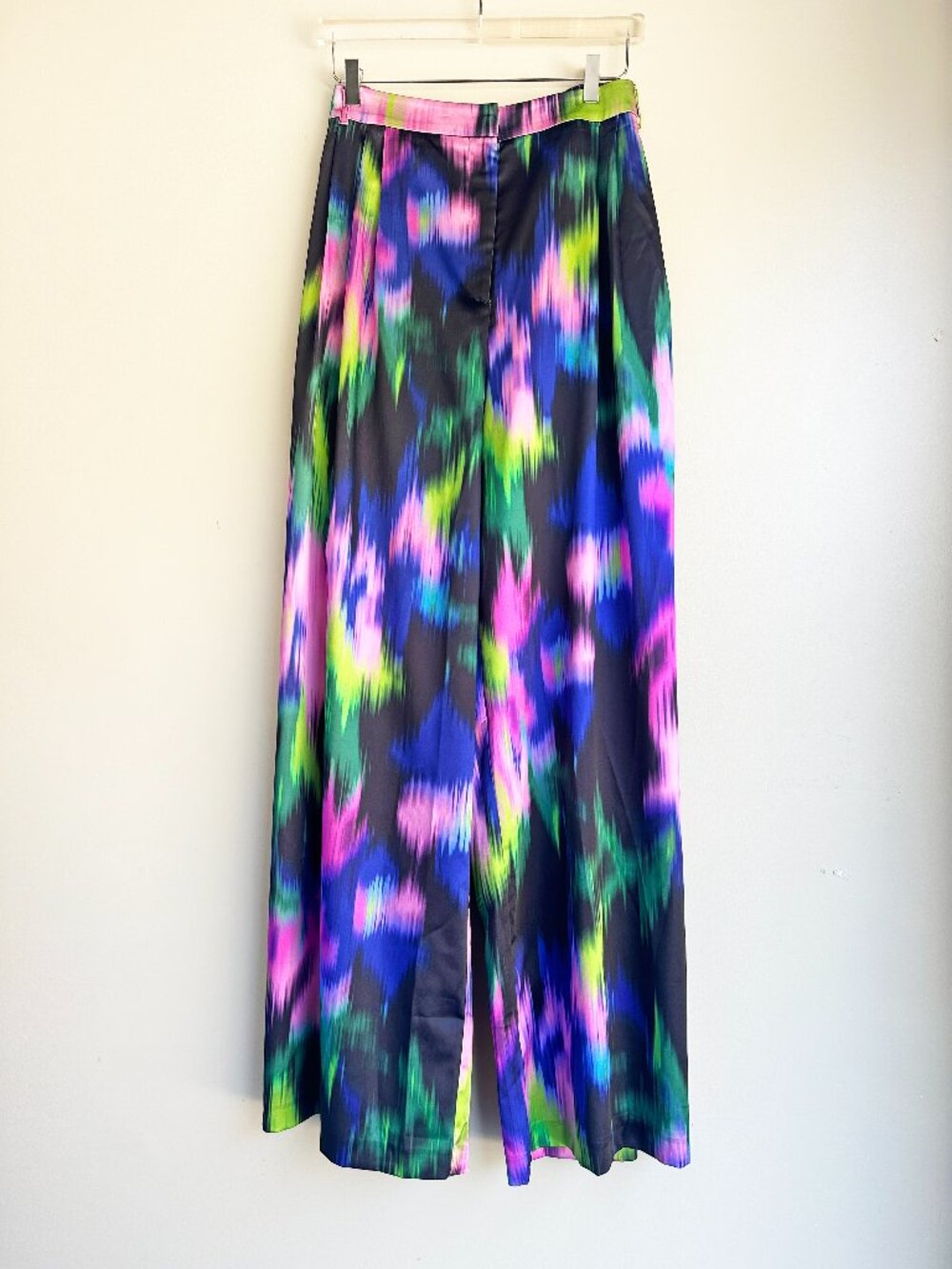 Nasty Gal Abstract Print Wide Leg Trousers